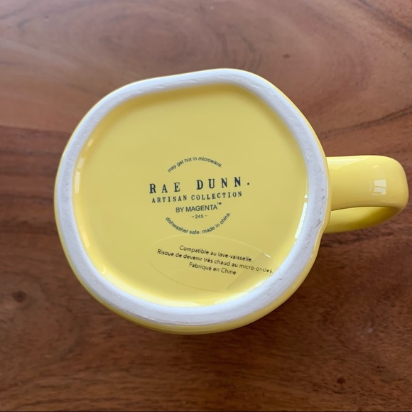 RAE DUNN cheerful yellow HAPPY SPRING mug - Picture 3 of 4